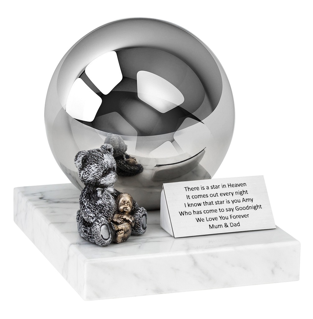 child cremation urn for ashes UK TEDDY BEAR