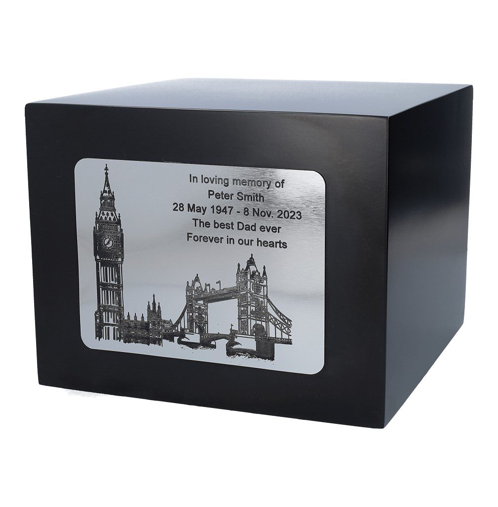 London urn. Special urn with Big Ben Theme