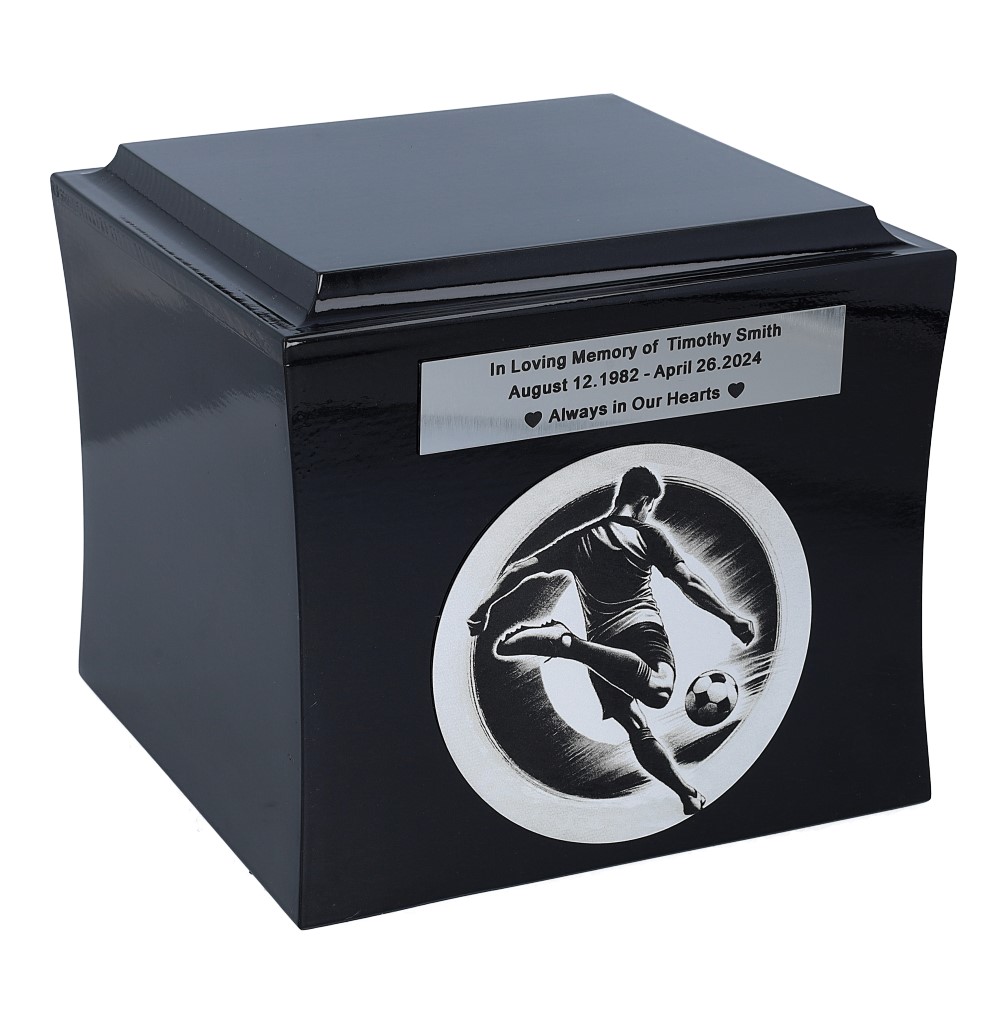 Sports urns with popular disciplines in the UK.